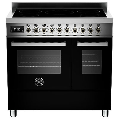 Bertazzoni Professional Series 90cm Electric Induction Twin Range Cooker Black